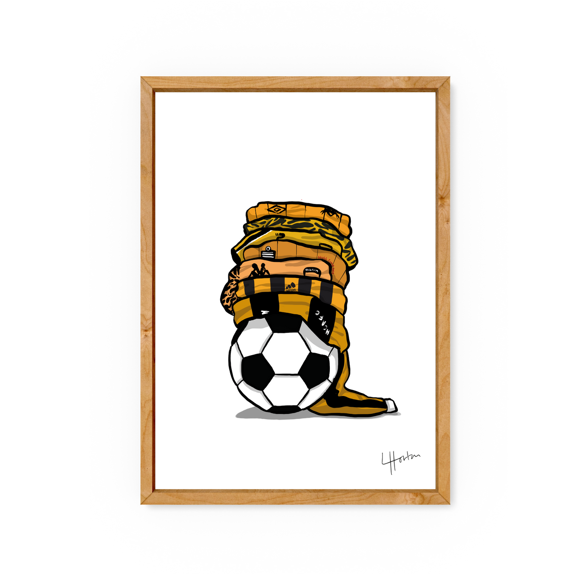 Hull City AFC Shirts - Hull City AFC Art Print - Luke Horton