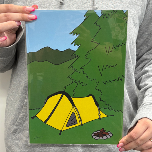 Camping Tent- Art Print - Luke Horton