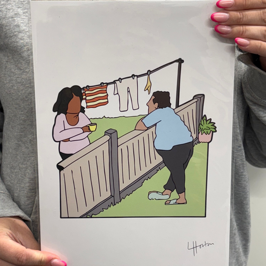 Talking Neighbours- Art Print - Luke Horton