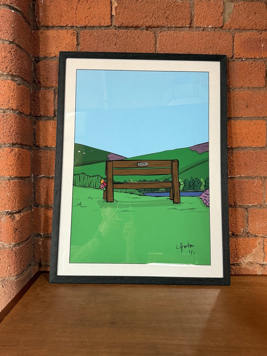 1 of 1 Signed & Framed - Memory Bench - LukeHorton Art