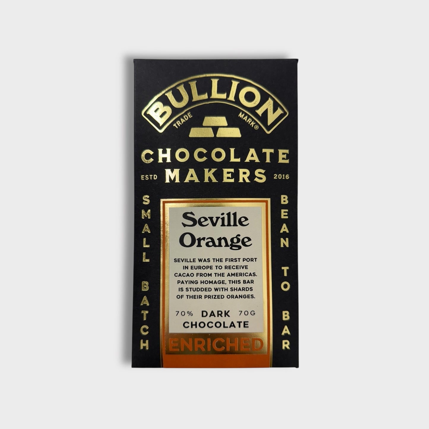 Bullion Chocolate Seville Orange - Dark Enriched Bar