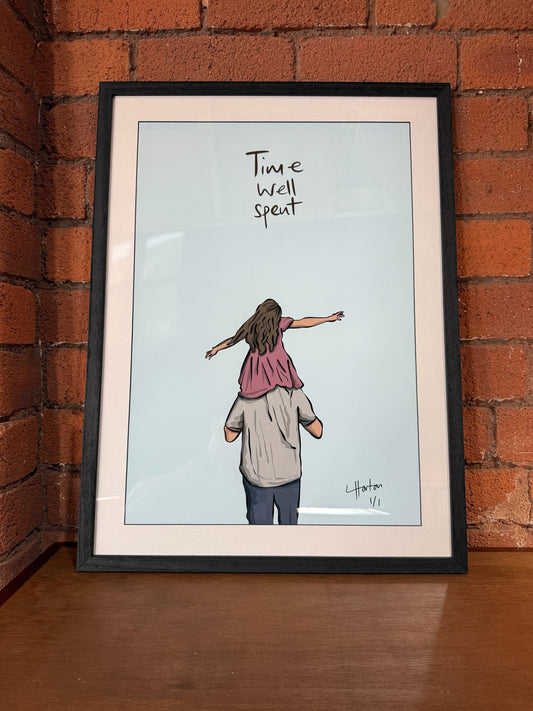 1 of 1 Signed & Framed - Time Well Spent - LukeHorton Art