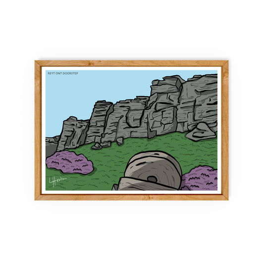 Reyt Ont Doorstep - Stanage Edge - Peak District Art Print - Luke Horton