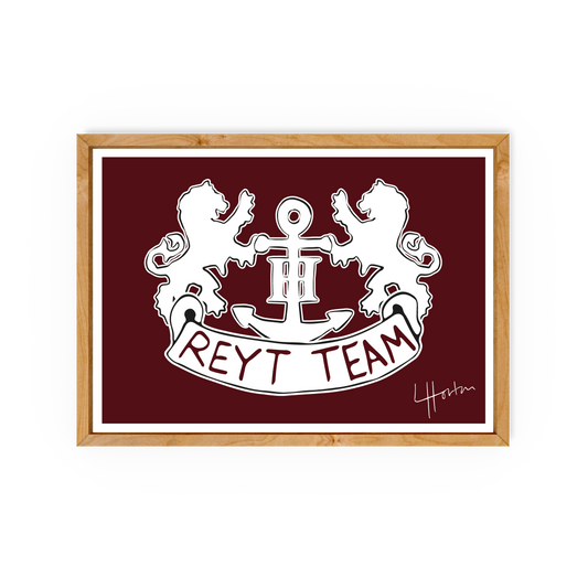 SRFC Reyt Team - Sheffield Rangers Football Club Art Print - Luke Horton