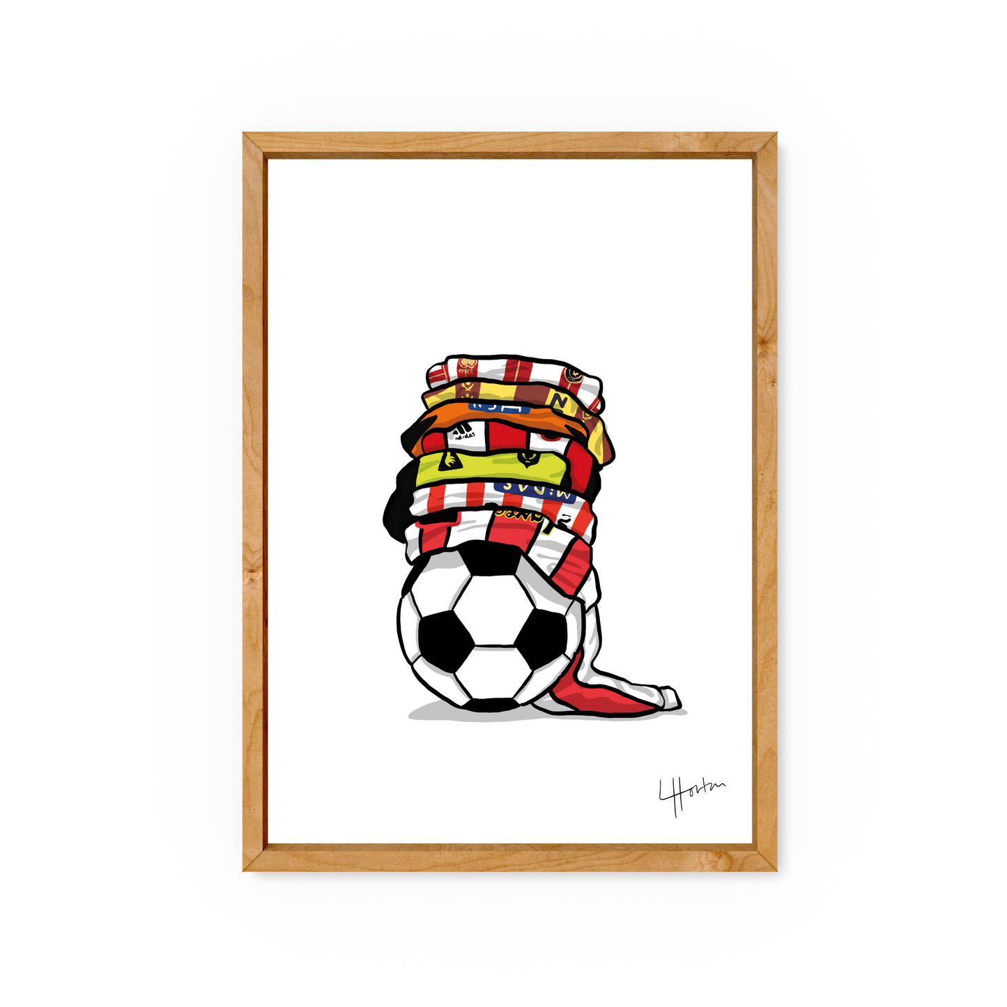 SUFC Shirts - Sheffield United Art Print - Luke Horton