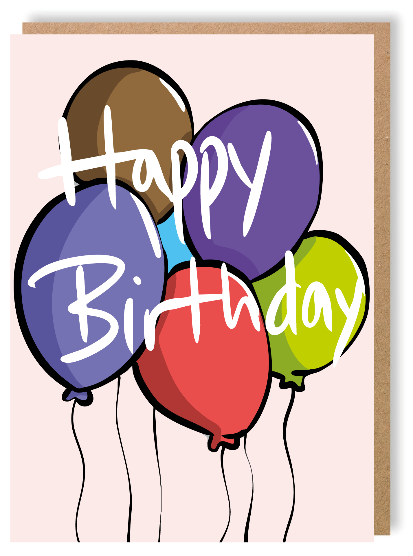 St Luke's - Happy Birthday (Balloons) - Greetings Card - LukeHorton Art