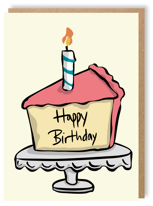 St Luke's - Happy Birthday (Cake) - Greetings Card - LukeHorton Art