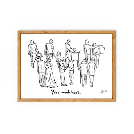Dad...(Daughter) (Add Custom Words Option) - Art Print - Luke Horton
