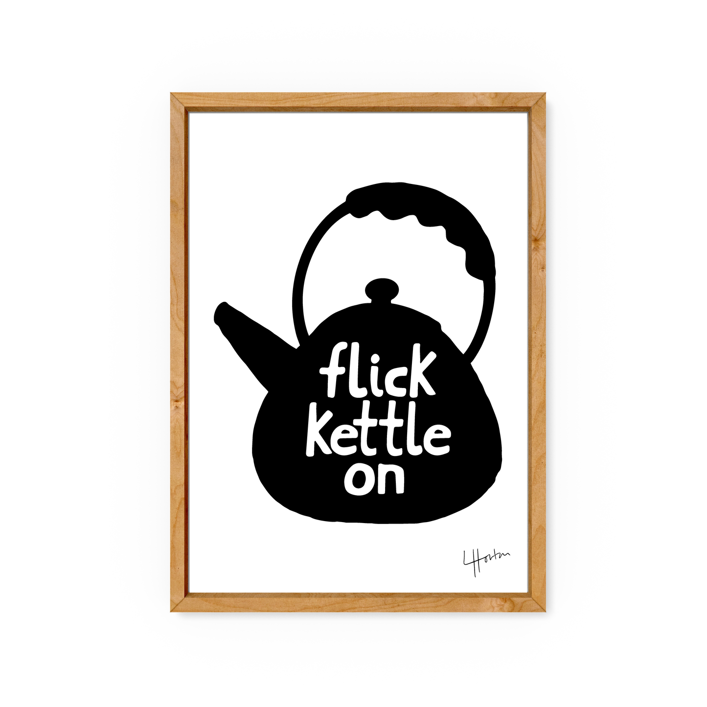 Flick Kettle On (Remastered 2023) - Yorkshire Slang Art Print - Luke Horton