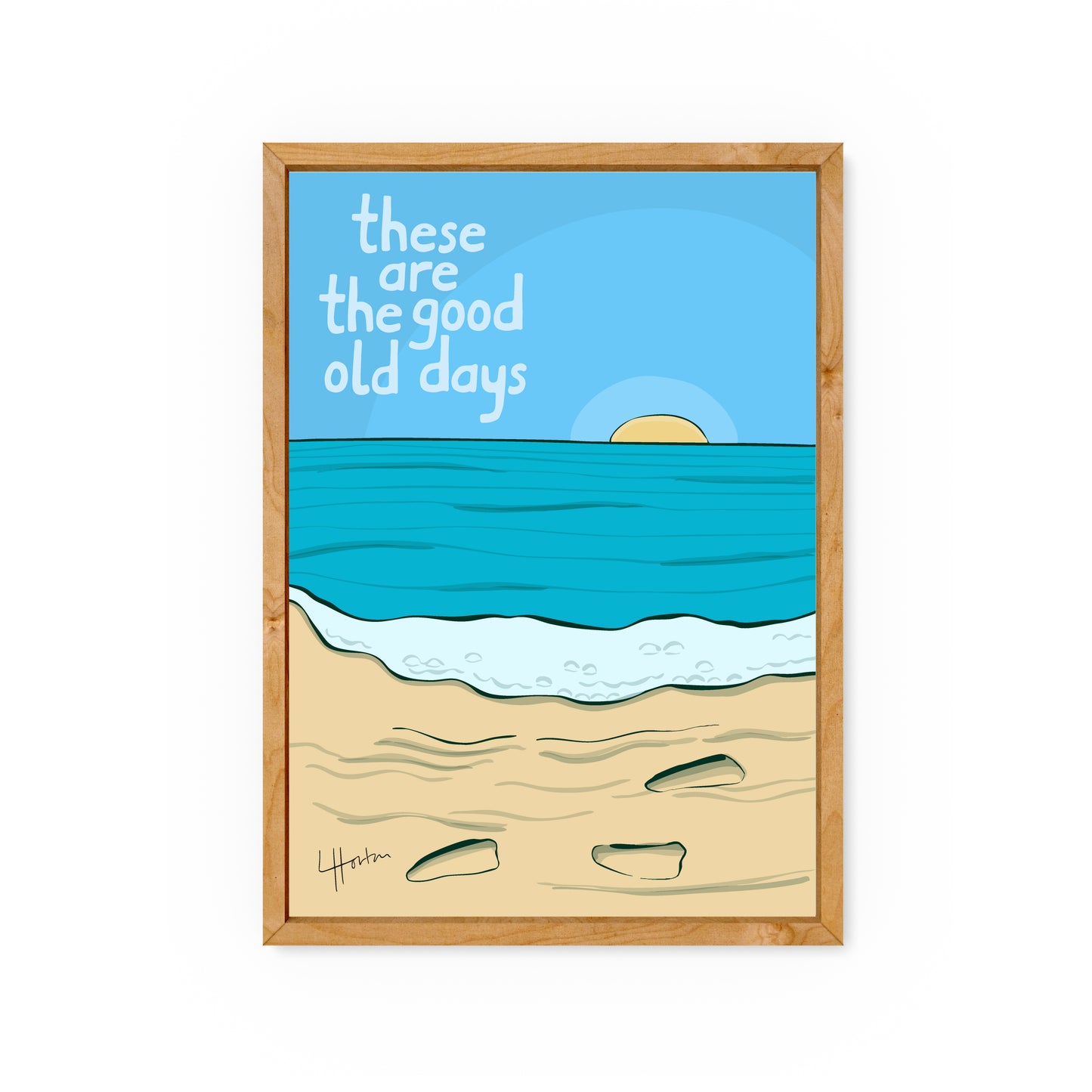 These Are The Good Old Days (Beach) - Art Print - Luke Horton