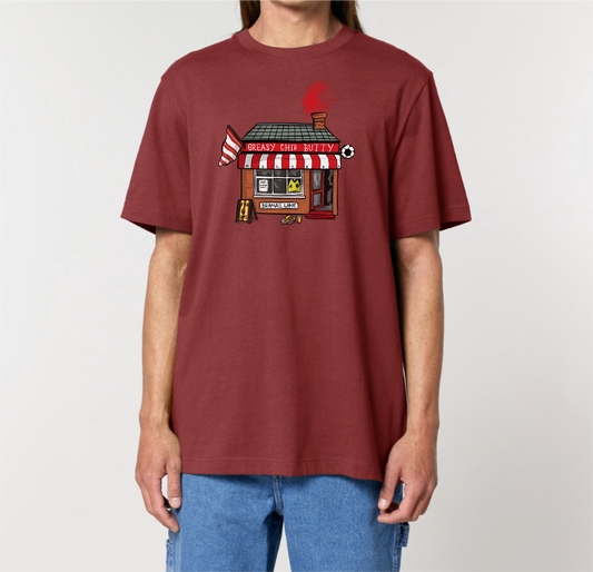 COMING SOON - Greasy Chip Butty - Sheffield United Art Unisex T-Shirt - Luke Horton
