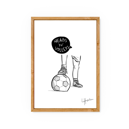 Heads 'n' Volleys - Art Print - Luke Horton