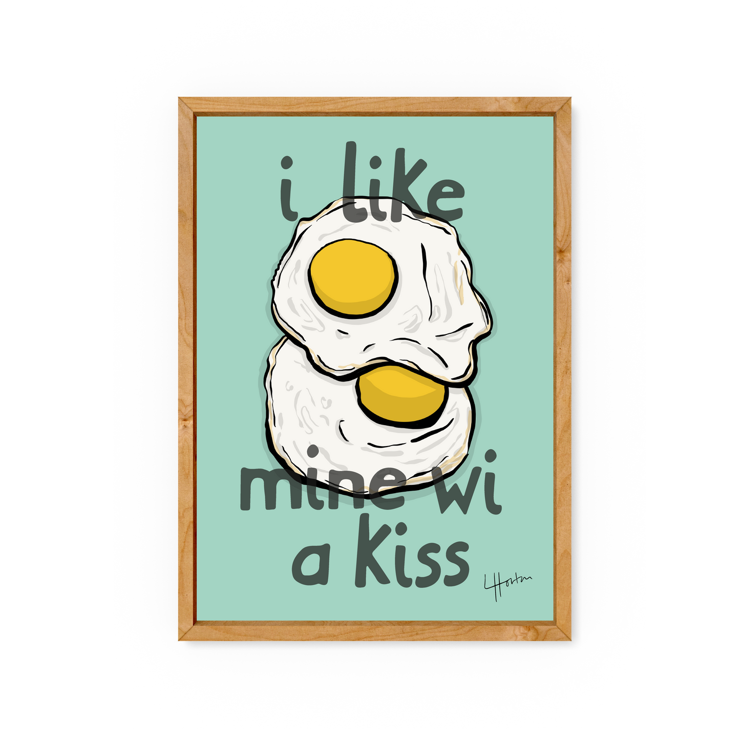 How do you like your eggs in the morning?  - Art Print - Luke Horton