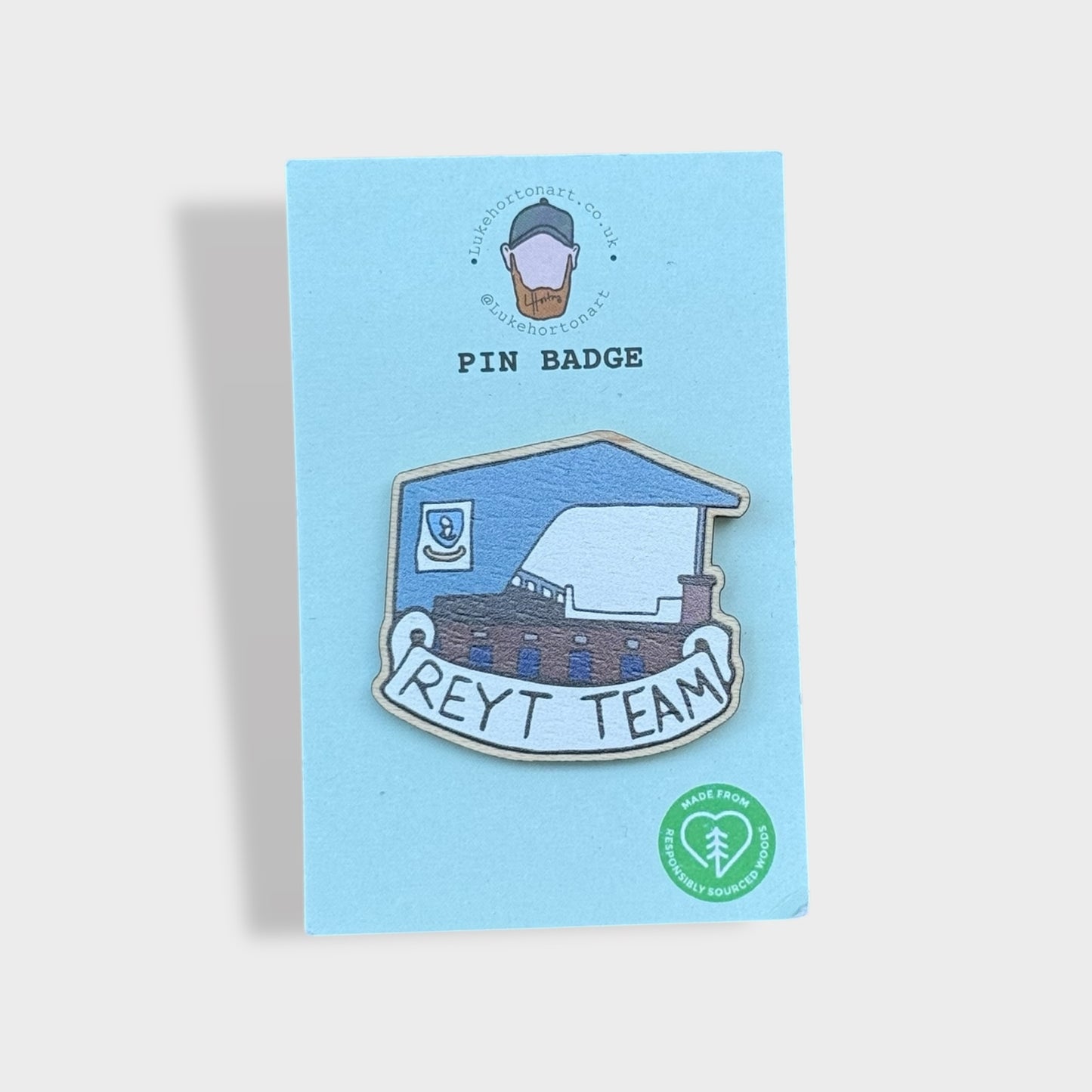 SWFC Reyt Team - ECO Pin Badge - LukeHorton Art