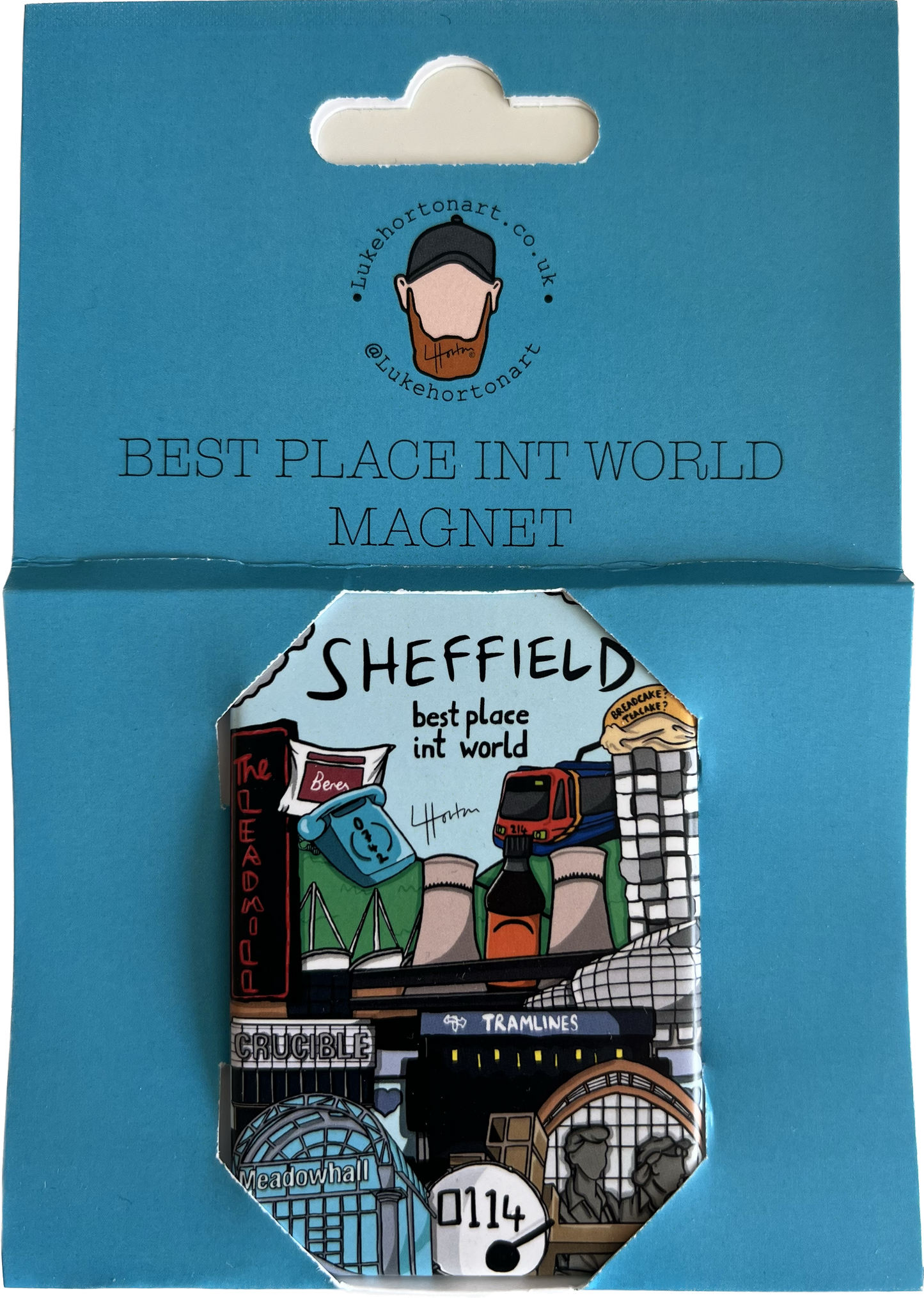 Best Place Int World Magnet - Sheffield Fridge Magnet