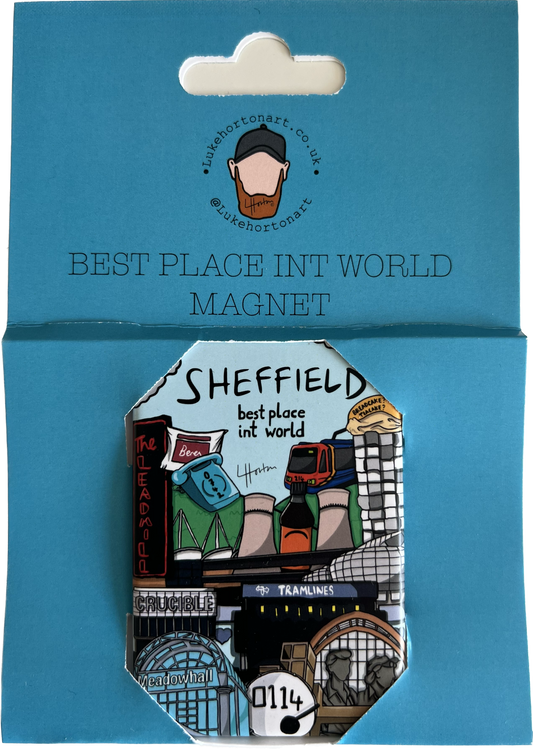 Best Place Int World Magnet - Sheffield Fridge Magnet