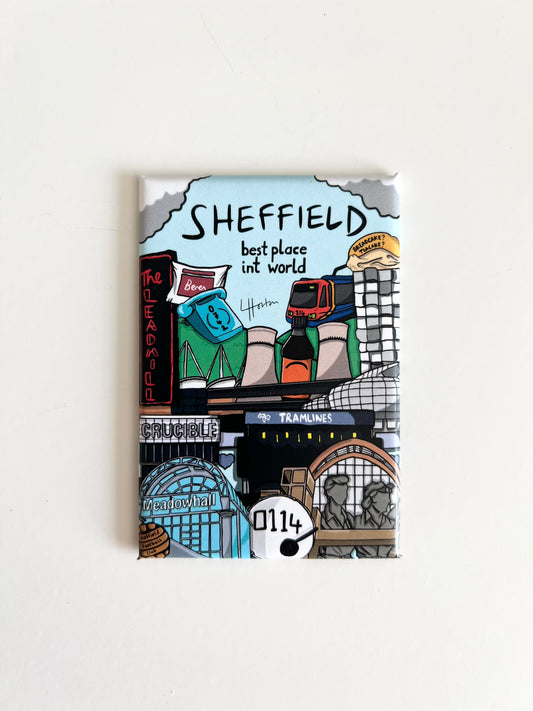 Best Place Int World Magnet - Sheffield Fridge Magnet