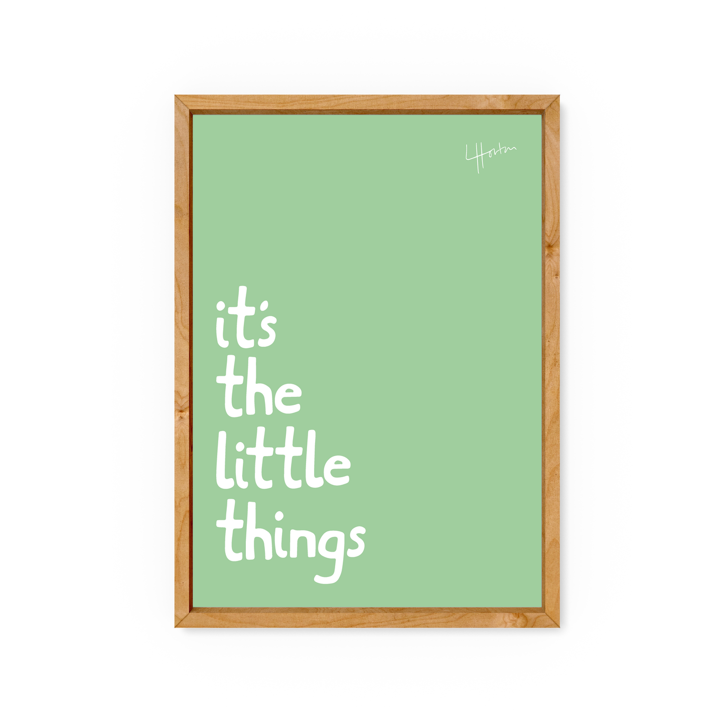 It's The Little Things - Yorkshire Slang Print - Luke Horton