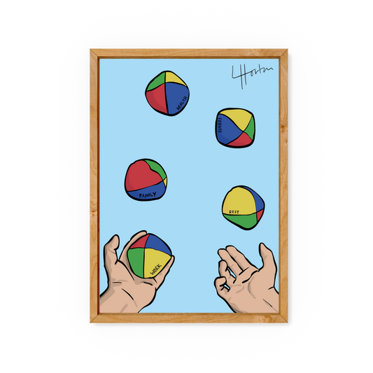 Juggling - Art Print - Luke Horton