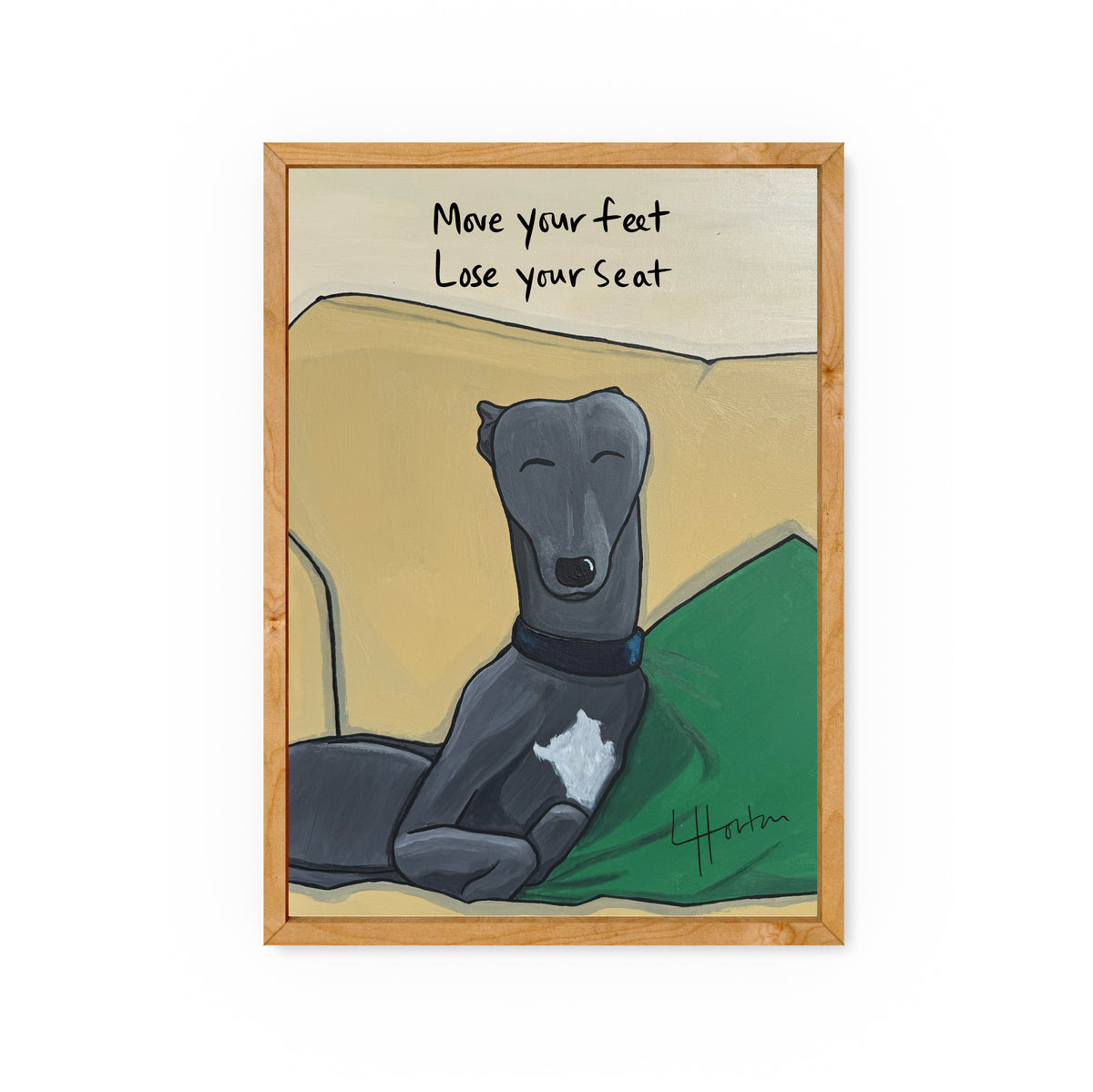 Move Your Feet, Lose Your Seat - Yorkshire Slang Art Print - Luke Horton