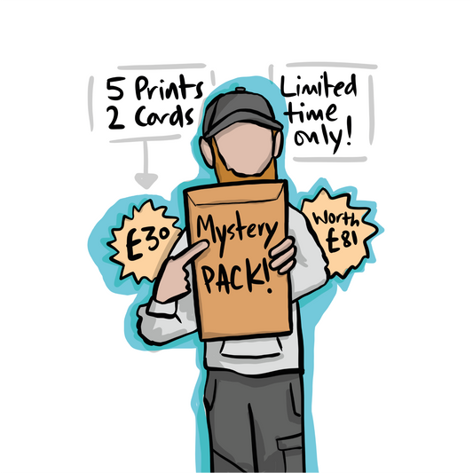 Mystery Print + Card Pack