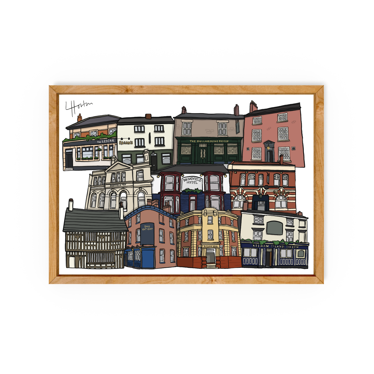Pubs of Sheffield - Art Print - Luke Horton