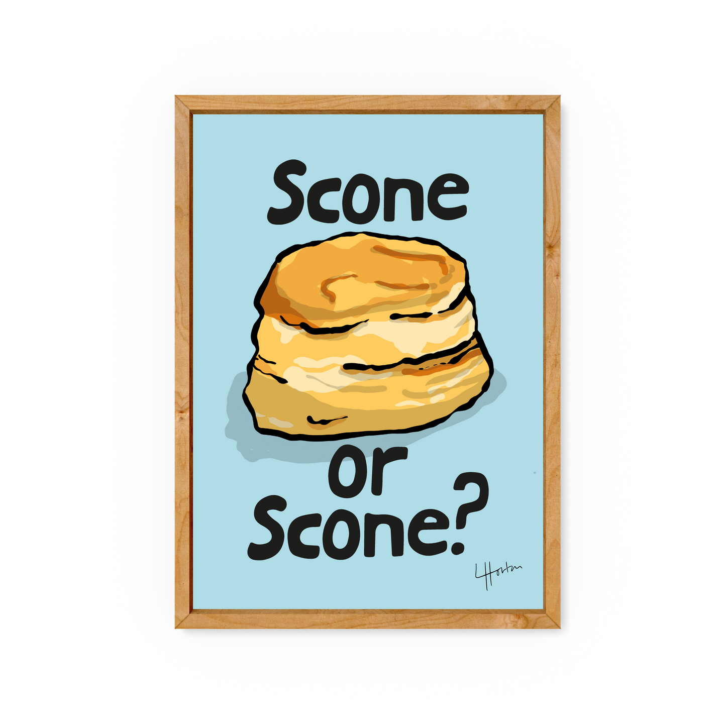 Scone or Scone? - Art Print - Luke Horton