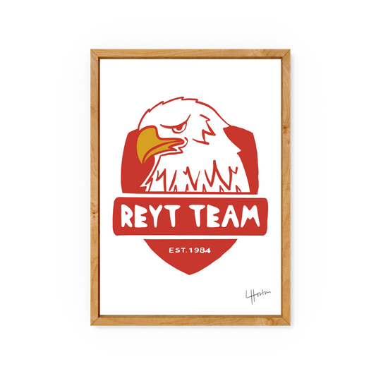 Sheffield Eagles Reyt Team - Art Print - Luke Horton