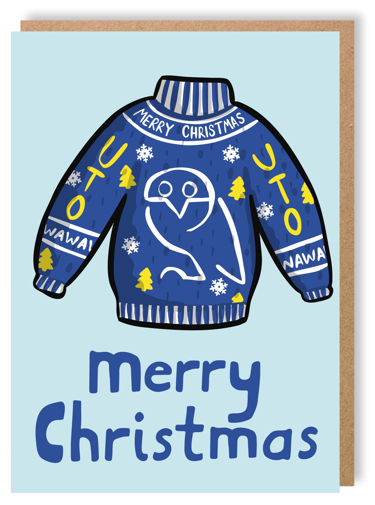 SWFC Christmas Jumper - Greetings Card - LukeHorton Art