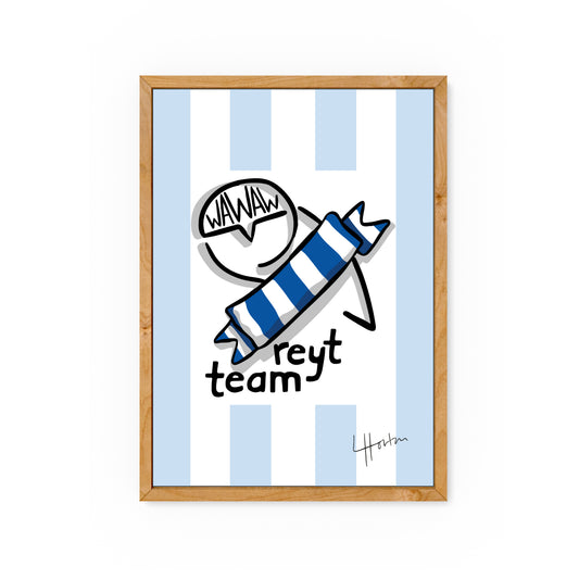 SWFC Reyt Team v.2 - Yorkshire Slang Art Print - Luke Horton