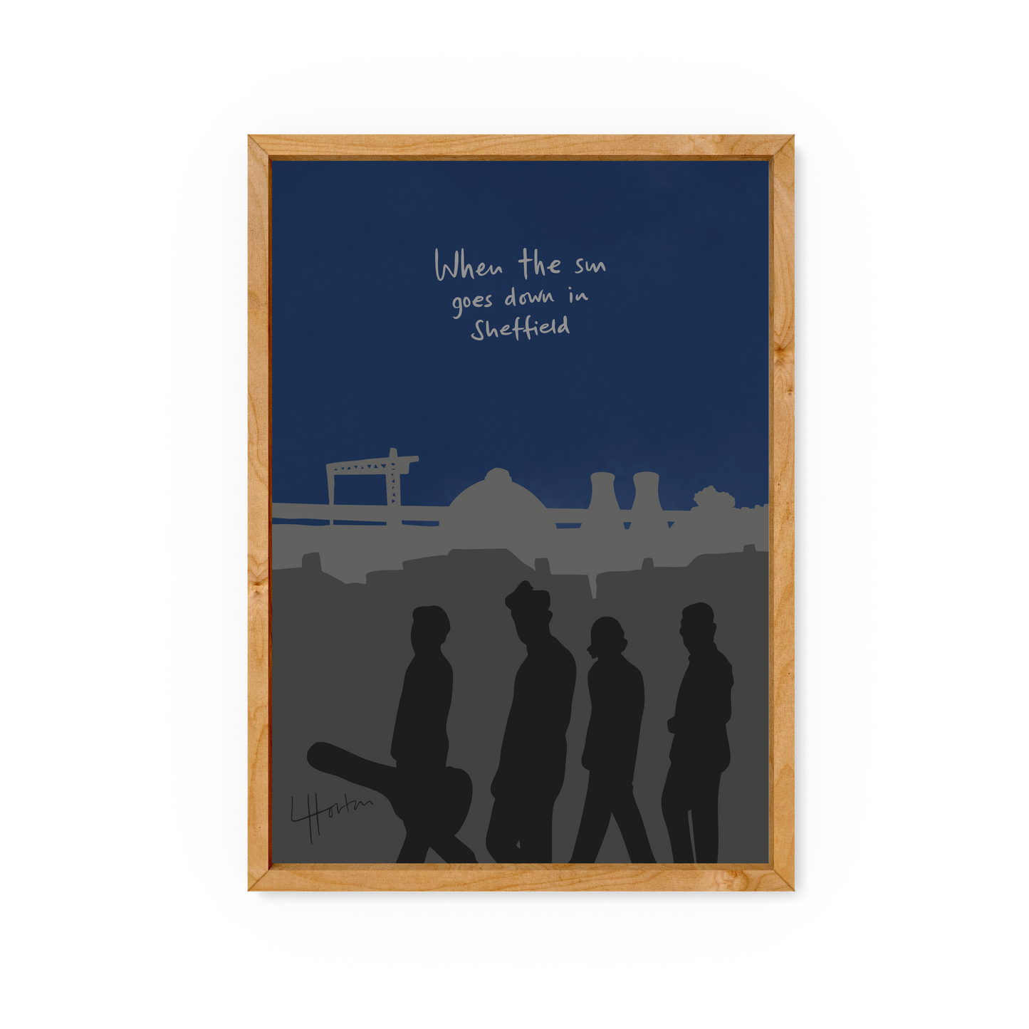 When The Sun Goes Down In Sheffield - Art Print - Luke Horton