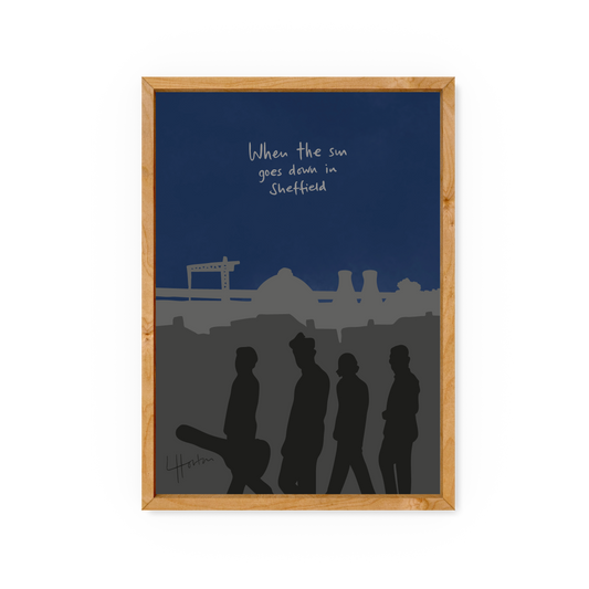 When The Sun Goes Down In Sheffield - Art Print - Luke Horton