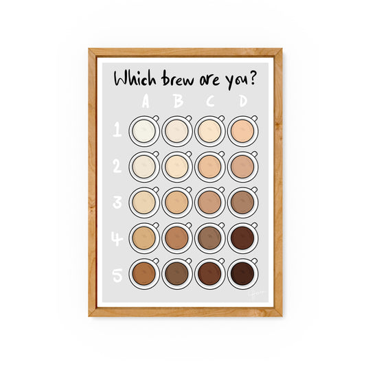 Which Brew Are You? - Yorkshire Slang Art Print - Luke Horton