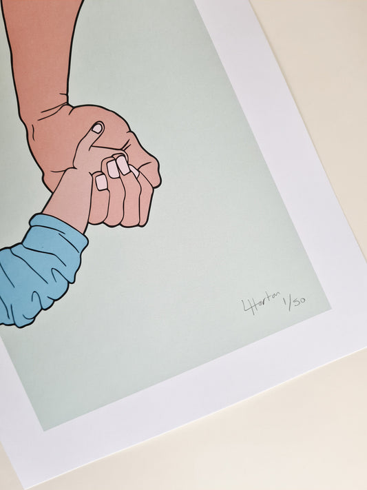 Safe Hands (Limited, 50) - Art Print - Luke Horton