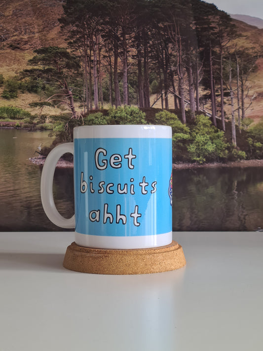Get Biscuits Ahht - Yorkshire Slang Mug - Luke Horton