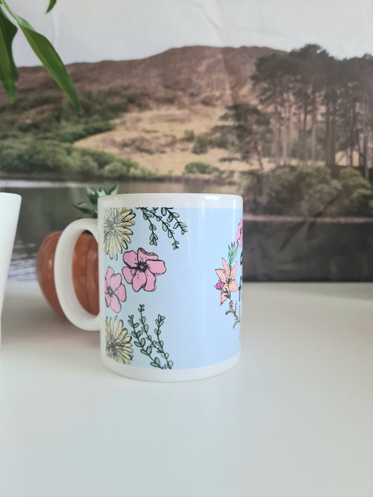 Ayup Flower Mug - Yorkshire Slang Mug-  Luke Horton