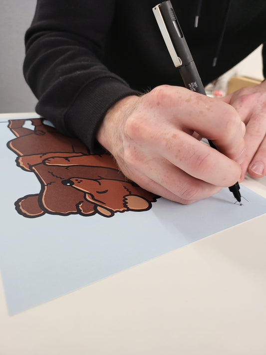 SIGNED LIMITED EDITION - Bears - Animal Art Print - Luke Horton