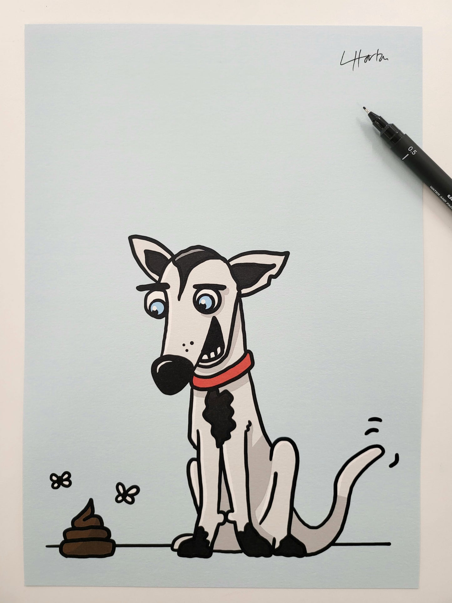 SIGNED LIMITED EDITION - Dog - Animal Art Print - Luke Horton