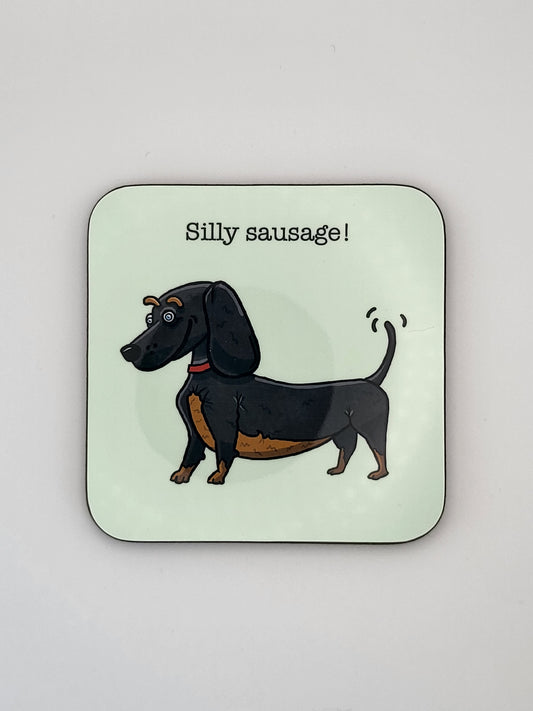 Silly Sausage Coaster - Animal - Luke Horton