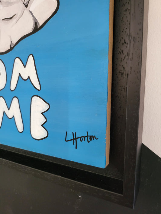 I'm Working Form Home - Original Painting - Luke Horton