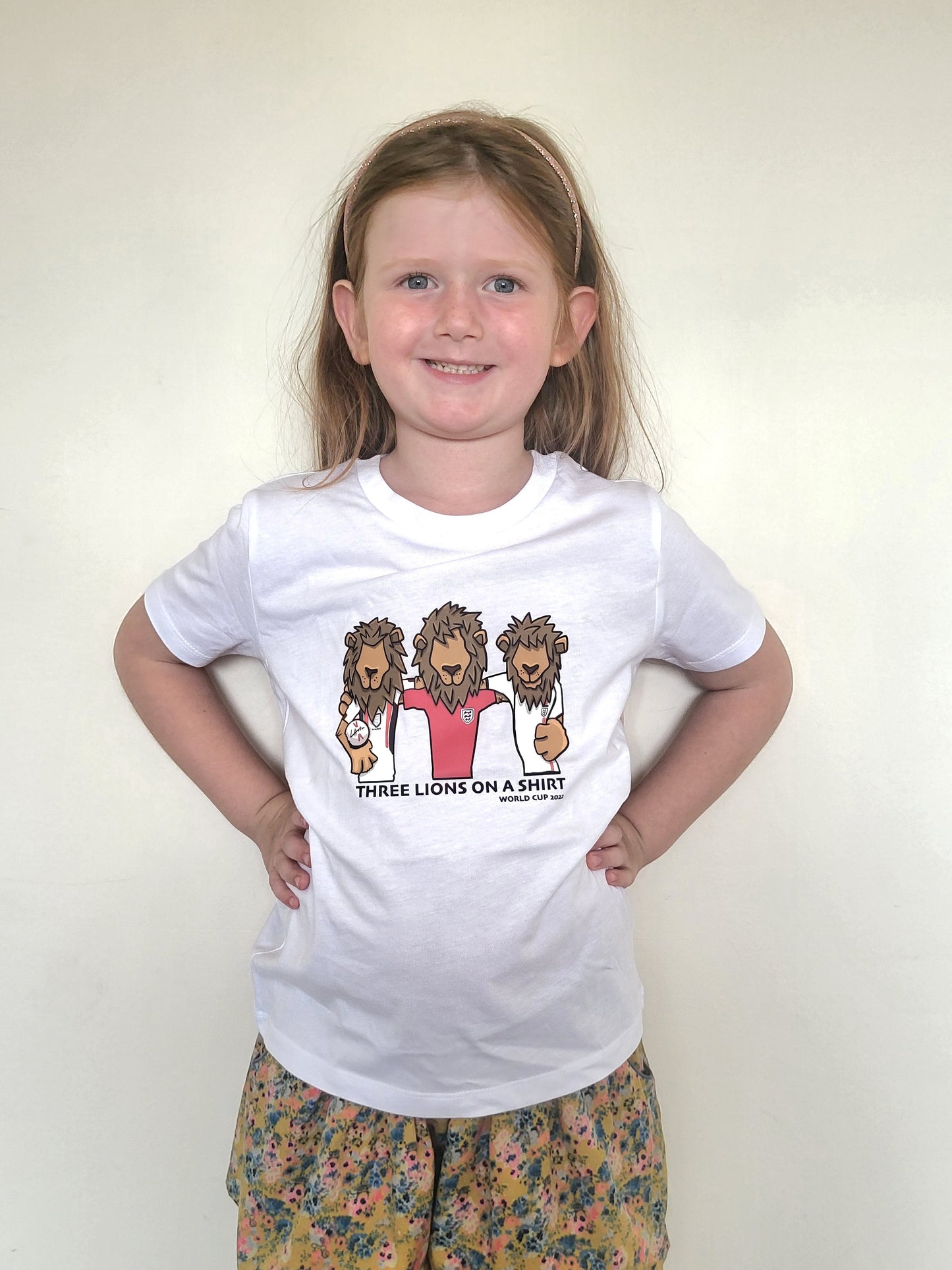 KIDS Three Lions on a Shirt - Unisex T-Shirt - Luke Horton