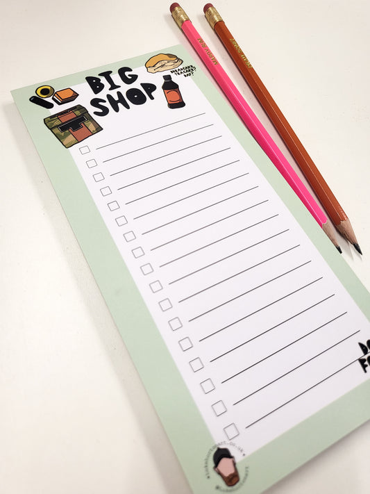 Big Shop Notepad - Yorkshire Shopping List - Luke Horton