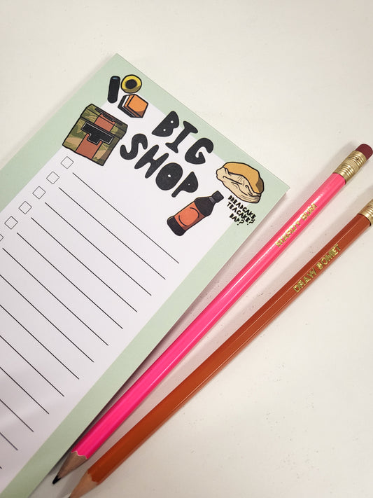 Big Shop Notepad - Yorkshire Shopping List - Luke Horton