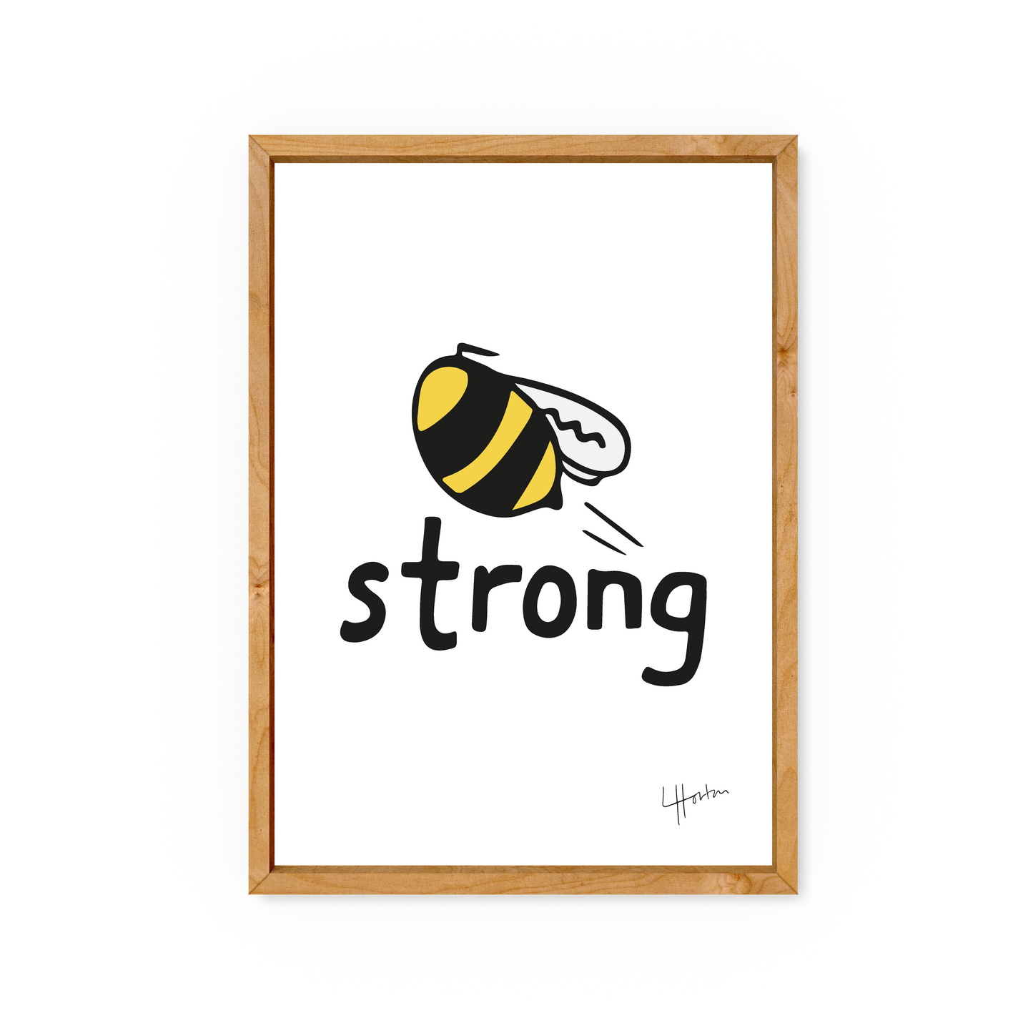 Be Strong - Wellbeing Art Print - Luke Horton
