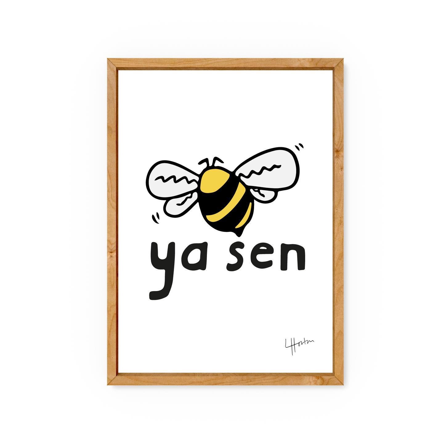 Be Ya Sen - Wellbeing Yorkshire Art Print - Luke Horton