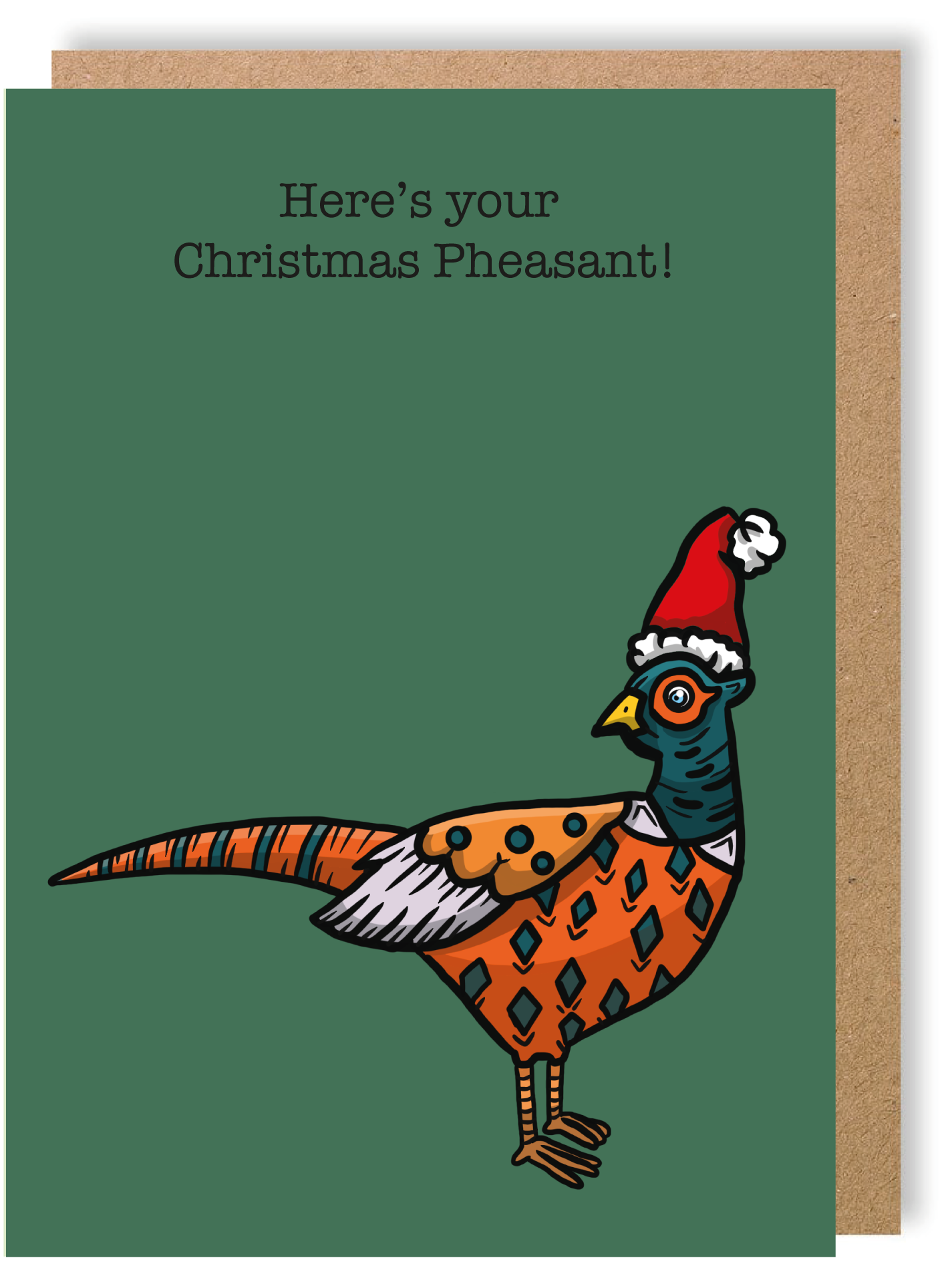 Christmas Pheasant - Greetings Card - LukeHorton Art