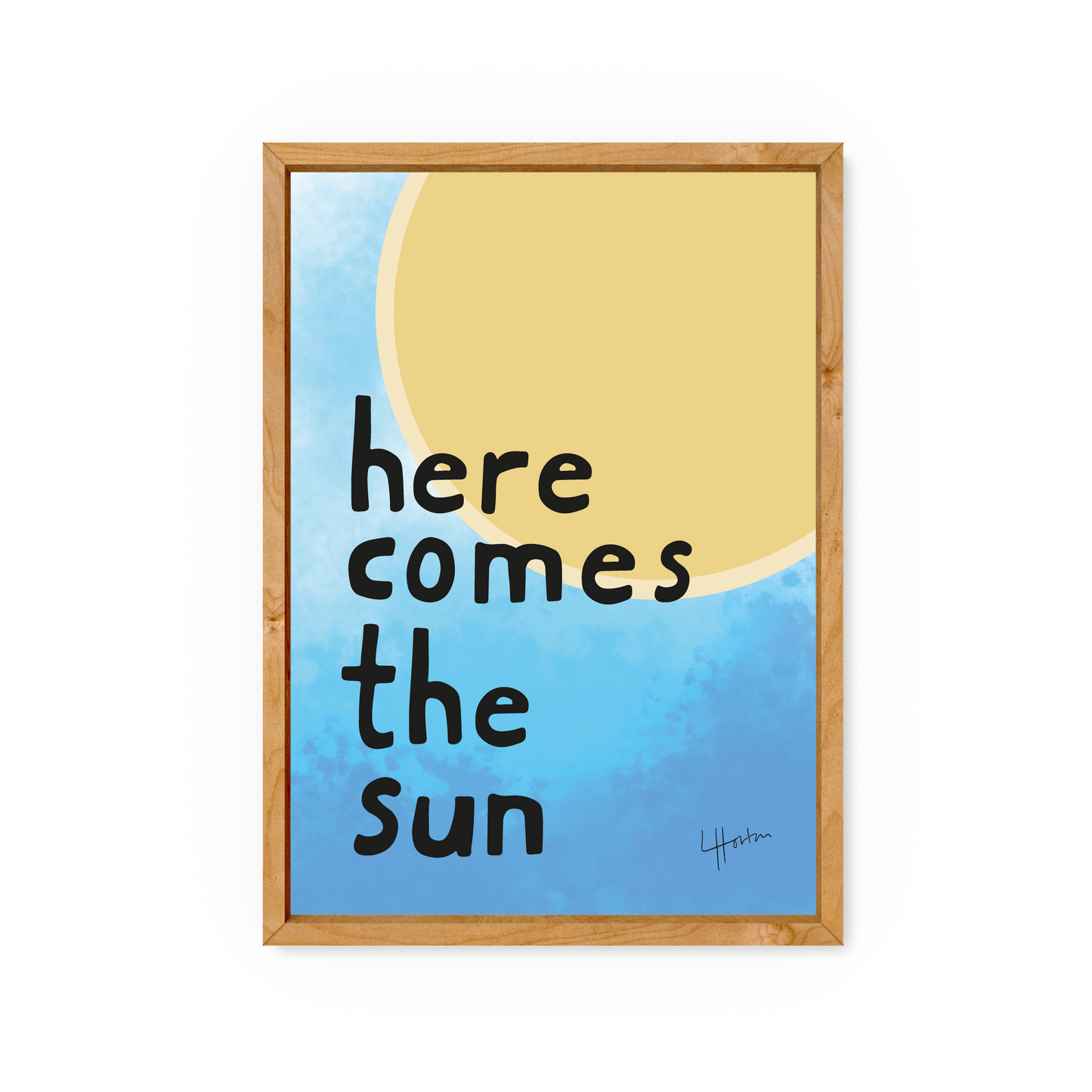 Beatles - Here Comes The Sun - Art Print - LukeHorton Art