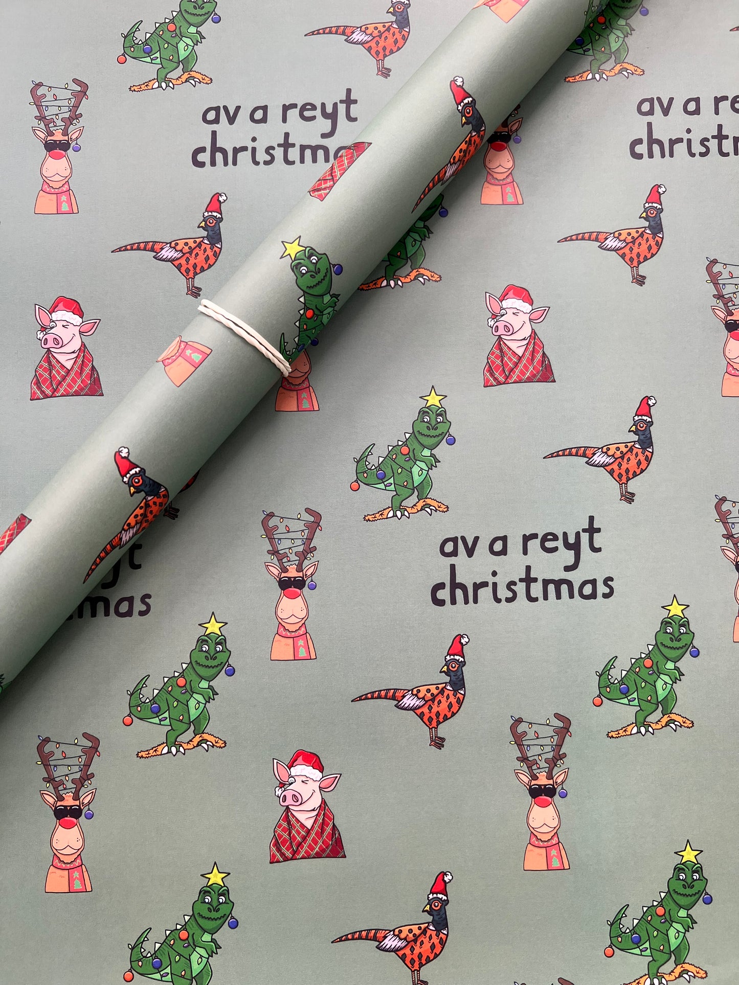 Av A Reyt Christmas & reyt festive  - Christmas Wrapping Sheet pack