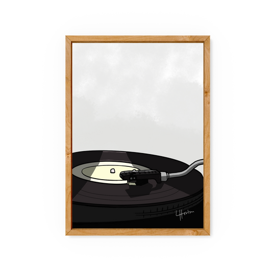 Retro Records - Art Print - LukeHorton Art
