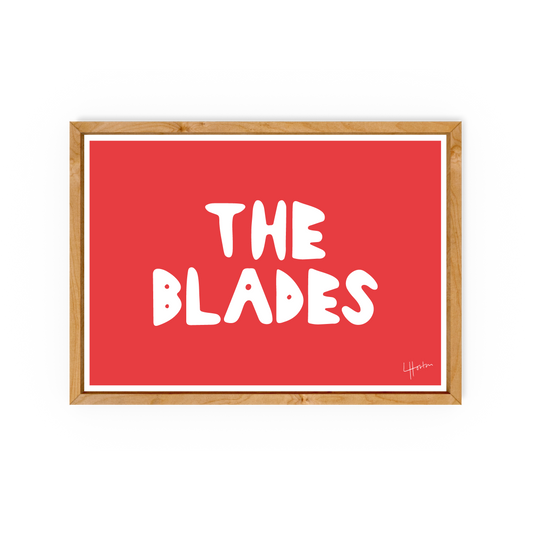 The Blades - Sheffield United Art Print - Luke Horton